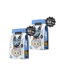 DR MALOU Cibo liofilizzato Anatra con agnello 2x1 kg cibo secco per gatti