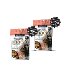 DR MALOU 100% cuori di pollo liofilizzati 2x150g snack per cani e gatti