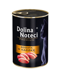 DOLINA NOTECI Premium Ricco di anatra per gatti adulti 400g