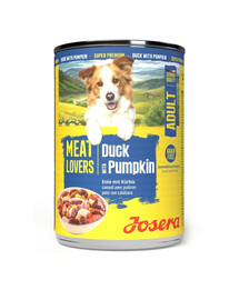 JOSERA Meat Lovers Menu Duck and Pumpkin 400 g anatra e zucca, cibo umido per cani