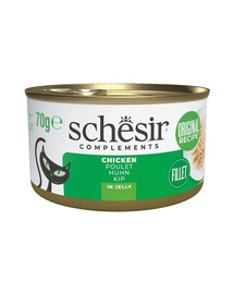 SCHESIR Complements Pollo in gelatina 70 g cibo umido complementare per gatti