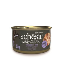 SCHESIR After Dark Pollo in brodo d'anatra 80 g cibo umido per gatti