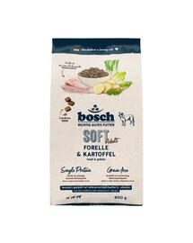 BOSCH HPC Soft Adult 800g trota e patate cibo monoproteico per cani