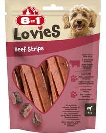 8IN1 Lovies Beef Strips 80g snack per cani con manzo