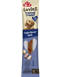 8IN1 Lovies Training Treats Triple Flavour Stick 15g snack per l'addestramento del cane