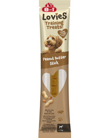 8IN1 Lovies Training Treats Peanut Butter Stick 15g snack da addestramento per cani con patata dolce e burro di arachidi