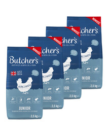 BUTCHER'S Original Junior, crocchette con pollo per cuccioli 4 x 2,5kg