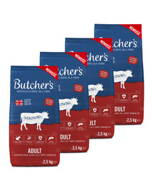 BUTCHER'S Original, crocchette con manzo per cani 4 x 2,5kg