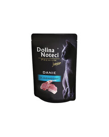 DOLINA NOTECI Premium Junior pasto di agnello 85 g cibo umido per gattini