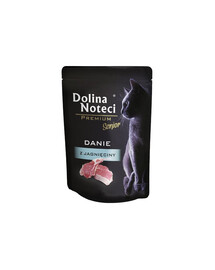 DOLINA NOTECI Premium Senior piatto di agnello 85 g cibo umido per gatti anziani