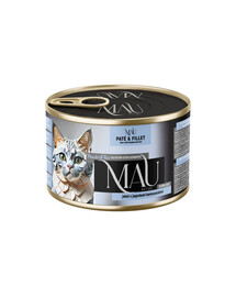 MAU Paté e Filetto Cervo con bacche di Kamchatka 85 g cibo umido per gatti sterilizzati