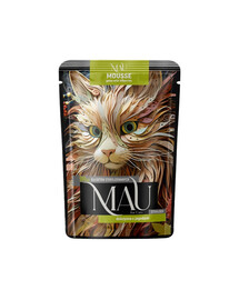 MAU Mus Selvaggina con bacche 85 g cibo umido per gatti sterilizzati