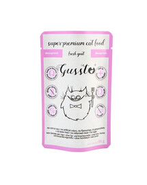 GUSSTO Fresh Goat 85 g carne di capra fresca, monoproteica umida per gatti