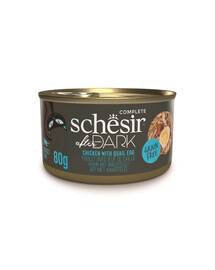 SCHESIR After Dark Pollo in brodo con uova di quaglia 80 g cibo umido per gatti