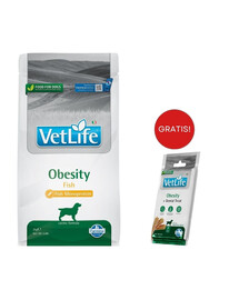 FARMINA Vet Life Obesity Fish alimento per cani adulti 2 kg + FARMINA Vet Life Dental Treat Obesity Medium/Maxi 100 g (7 pezzi) GRATIS!