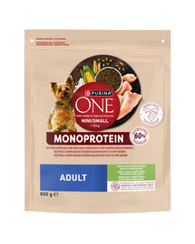PURINA ONE Monoprotein Adult Mini Small Tacchino 800 g cibo secco per cani di taglia piccola