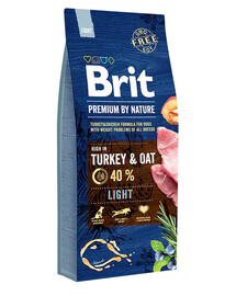 BRIT Premium By Nature Turkey and Oat Light 15kg