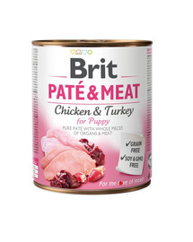 BRIT Pate&Meat puppy 800g paté di cuccioli