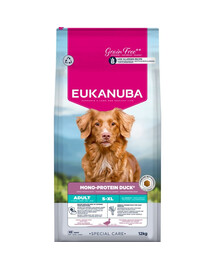 EUKANUBA Special Care Adult Mono-Protein Duck 12 kg cibo secco per cani adulti, ricco di anatra fresca congelata