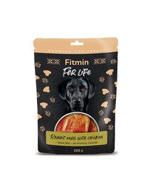 FITMIN For Life Rabbit ears with chicken 200 g orecchie di coniglio con pollo snack per cani