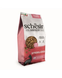 SCHESIR Animal Monoprotein Formula Sterilized Prosciutto 10 kg cibo secco per gatti sterilizzati