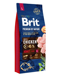 BRIT Premium By Nature Chicken Adult Large L 15kg