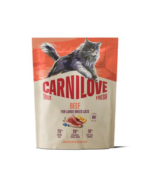 CARNILOVE True Fresh Cat Beef Adult Large 400 g manzo, per gatti di grandi razze