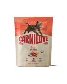 CARNILOVE True Fresh Cat Beef Kittens 400 g manzo, per gattini di tutte le razze