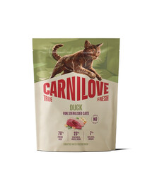 CARNILOVE True Fresh Cat Duck Sterilised 400 g anatra, per gatti sterilizzati