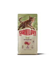 CARNILOVE True Fresh Cat Duck Sterilised 6 kg anatra, per gatti sterilizzati