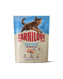 CARNILOVE True Fresh Cat Fish and Turkey Sterilised 400 g pesce e tacchino, per gatti sterilizzati