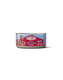 CARNILOVE Cat Can Paté Turkey and Salmon 100 g con tacchino e salmone, paté per gatti