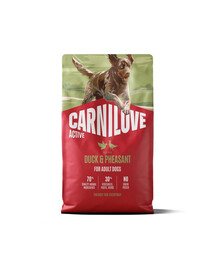 CARNILOVE Active Dog Duck and Pheasant Adult 4 kg anatra e fagiano, per cani adulti