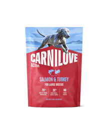 CARNILOVE Active Dog Salmon & Turkey Adult Large Breeds 1,5 kg salmone e tacchino, per cani adulti di grandi razze
