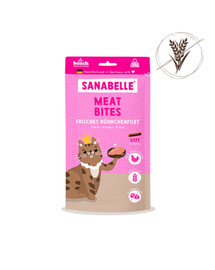 SANABELLE Meat Bites Chicken 55g filetto fresco di pollo, snack senza cereali per gatti