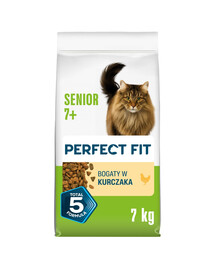 PERFECT FIT Senior 7+ con pollo 7 kg cibo secco per gatti anziani