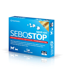 EUROWET Sebostop Spot-on 5 x 2ml preparato contro la seborrea per cani e gatti