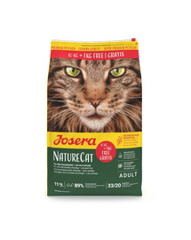 JOSERA NatureCat 10kg+1kg cibo secco senza cereali per gatti