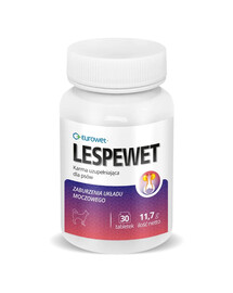 EUROWET Lespewet 30 tab. karma uzupełniająca dla psów wspomagająca działanie układu moczowego
