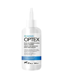 EUROWET Optex 100 ml płyn do przemywania oczu i powiek dla psów i kotów
