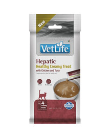 FARMINA Vet Life Cat Hepatic Creamy Pollo e Tonno 60 g supporta la funzione epatica dei gatti