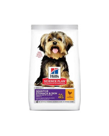 HILL'S Science Plan Adult Small Mini Sensitive Stomach and Skin Chicken Pollo 6 kg per cani adulti di razze piccole e mini con stomaco e pelle sensibili
