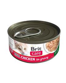 BRIT Care Cat Real Chicken in Gravy 80 g filetti di pollo in brodo, cibo umido per gatti