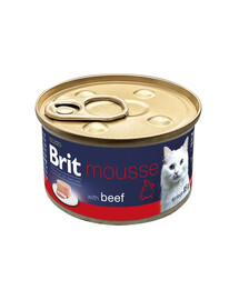 BRIT Premium by Nature Cat Mousse with Beef Mousse con manzo per gatti 85 g