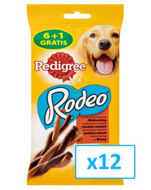 PEDIGREE Snack Rodeo con manzo 122 g x 12