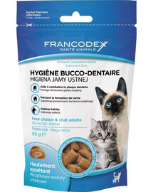 FRANCODEX Snack per gattini e gatti - Igiene orale 65 g