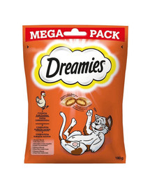 DREAMIES Mega Pack 180g Deliziosi bocconcini con pollo per gatti