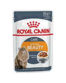 ROYAL CANIN Hair&Skin in salsa, cibo umido in salsa per gatti adulti, pelle sana, pelo splendido