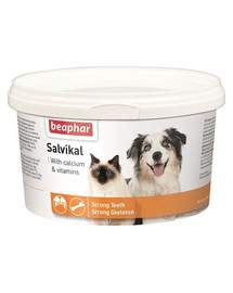 BEAPHAR Salvikal Preparato minerale e vitaminico con additivo di lievito per cani e gatti 250 g