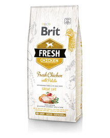 BRIT Fresh Chicken with Potato Adult great life 12 kg